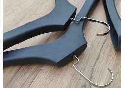 Вішалка-плечики з широким плечем 39,5х3,2см  (структура під чорне дерево) 